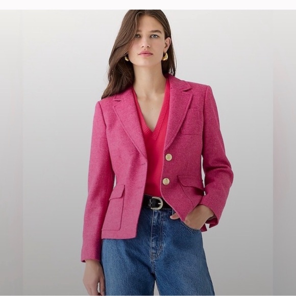 J. Crew Jackets & Blazers - J Crew Shrunken-fit blazer in pink English NWOT size 10